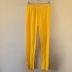 Merino Tech Womens Base Layer Pants Size Small 250 Superfine Merino Wool Yellow